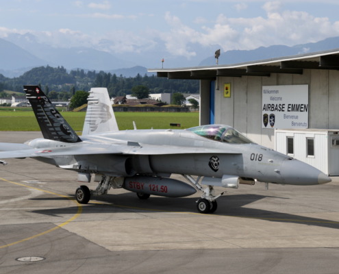 F/A-18C Hornet, Swiss Air Force, Schweizer Luftwaffe, Militärflugplatz Emmen